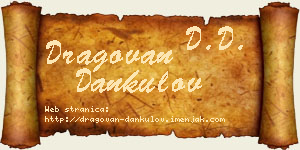 Dragovan Dankulov vizit kartica